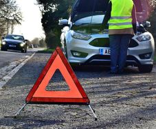 AA Car Breakdown Warning Triangle EU Road Safety Legal Standard (With Case) Emergency Hazard Van Truck