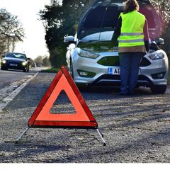 AA Car Breakdown Warning Triangle EU Road Safety Legal Standard (With Case) Emergency Hazard Van Truck