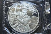 2022 Fiji 1 oz .999 Silver Proof-Like Samurai Coin. Low 10k mintage!
