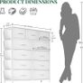 Chest of Drawers with Pockets 11 Fabric Drawers Storage Organiser Unit Image 2