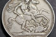 1889 Queen Victoria Silver Crown coin