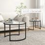 Two-Piece Nest of Glass-Top Coffee Tables Image 3