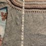 Sienna Sage Fair Isle Mock Neck Holiday Sweater  Size Large Perfect Condition Image 3