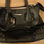 Black Faux-Leather Bessie Handbag Image 10
