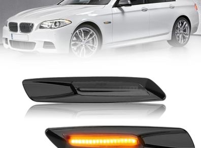 2X LED Sequential Fender Indicator Side Marker Blinker Turn Signal Lights for BMW 5 Series F10 F11 Pre LCI 2010-2014