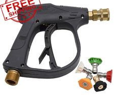 NEW SALE | High Pressure Washer Gun with 5Pcs Spray Nozzles, 4350 PSI 1/4" Quick Release Car Washer Gun, Power Short Spray Gun M22 Metric Thread for Car Cleaning