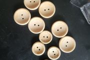 Wooden buttons HANDMADE 2 sizes