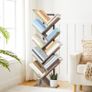 NEW SALE | Tree Bookshelf Tall, 9-Tier Floor Standing Book Shelf, Tall Bookcase with Shelves for CDs Albums, Metal Frame, for Living Room Image 5