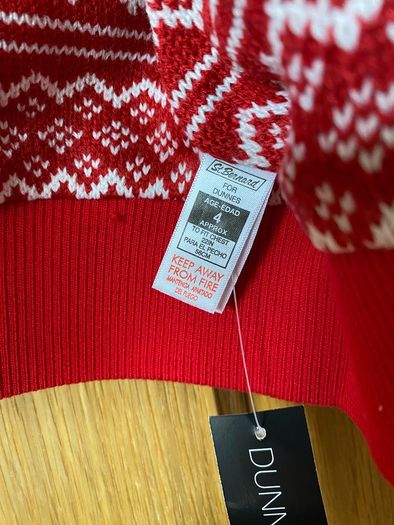 Brand New Dunnes Stores Red Angel Hoodie | 4 years