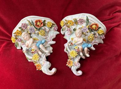 Antique Porcelain Wall Sconces