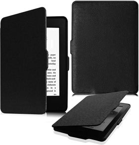 New Kindle Paperwhite 6'' (2018) Wallet Case Black