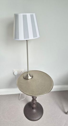 Hammered Metal Bedside Tables (set of two)