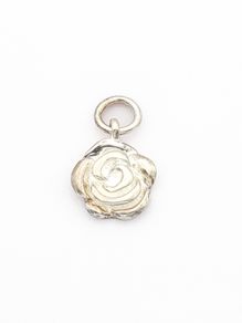 925 Sterling Silver Rose Flower Charm