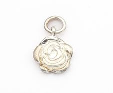 925 Sterling Silver Rose Flower Charm