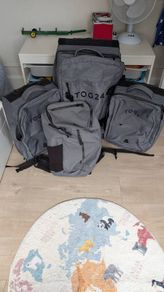 TOG24 Premium 4-Piece Luggage Set Grey Marl (3 x Wheeled Holdalls + Backpack)
