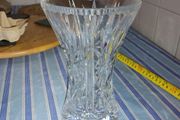 vintage cut crystal flower vase,