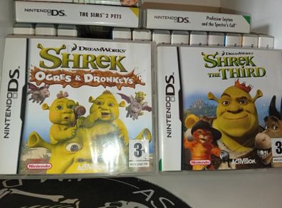 Nintendo ds dreamworks shrek the third + ogres and dronkeys