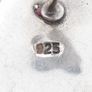 925 Vintage Sterling Silver & Pink Mother of Pearl Stud Earrings Image 5