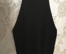 Black Halter Neck Top Size 12
