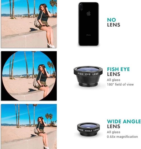 Movo - Complete Universal Smartphone Video Kit with Phone Rig, Built-in Stereo Microphone and LED Light, Wide-Angle and Fisheye Lenses - Compatible with iPhone and Android Phones (FREE POSTAGE)