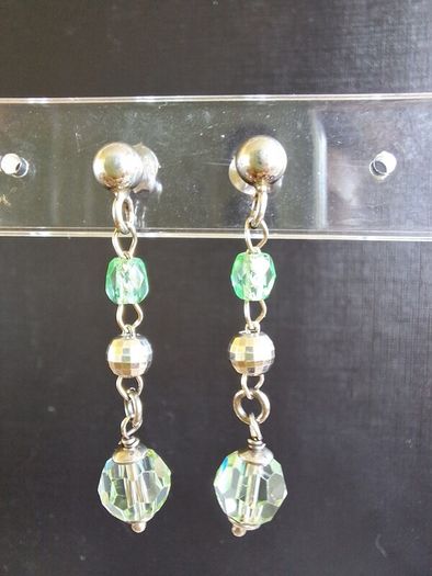 new silver earrings