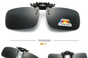 Polarized Clip Sunglasses 2Pcs Set Myopia Glasses Clip Driver Fishing Night Vision Myopia Clip on Sun Shading Eyeglasses