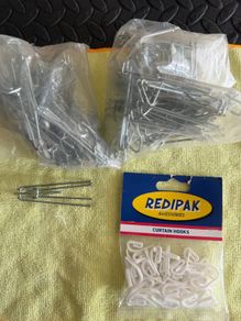 Old Style Heavy Metal Curtain Hooks