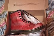 Dr Martens 1460 glitter geranium red, uk2
