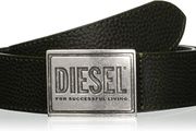 Diesel Men's B-Grain Ii Leather Belt, 80cm / XS to S