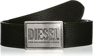 Diesel Men's B-Grain Ii Leather Belt, 80cm / XS to S