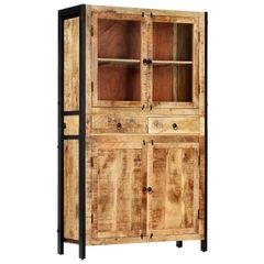 High board 100x40x175 cm Solid Mango Wood