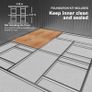 13 x 11ft Large Lockable Metal Storage Shed with Sliding Doors, Outdoor, Warm Grey Image 6