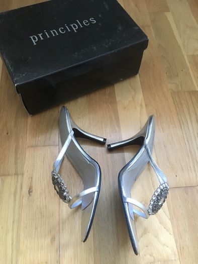 Bespoke Designer / Vintage High Silver Sandals