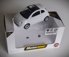 Diecast Model Fiat 500 2007 White - Collectable Motorama 1:43