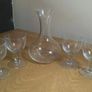Wine Decanter & 4 Wine Glasses Image 3