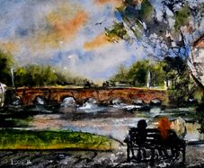 Wicklow town watercolour