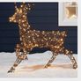Affordable 2 in 1Large Rattan Stag And Doe Reindeer Indoor & Outdoor For Christmas Light Figure Image 7