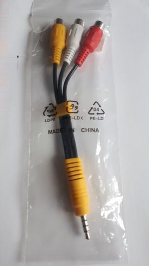 3.5mm jack to 3-RCA