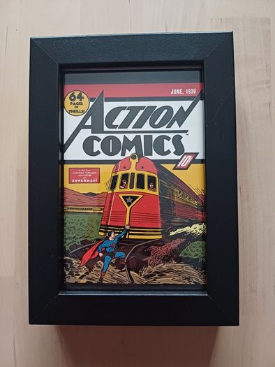 Action Comics Superman Cover Print Standing Picture Frames 12x17cm