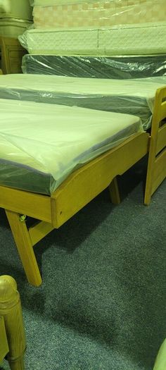 Oak single bed with Storage bed as new