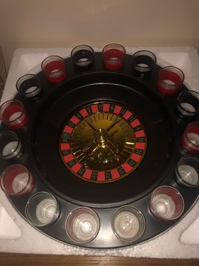 Roulette shot drinking game