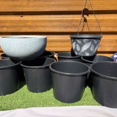 x10 Plastic pots / planters