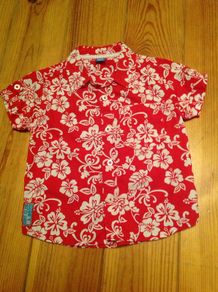 Red Short Sleeved Shirt Age 2