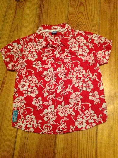 Red Short Sleeved Shirt Age 2