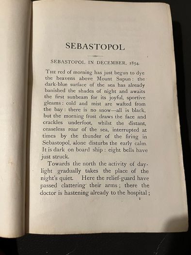 Antique Sebastopol by Tolstoy 1911