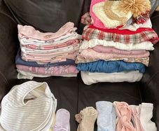Free baby clothes and toys