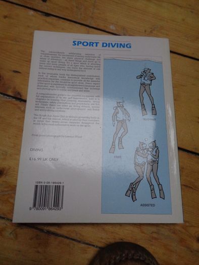 Sport Diving Manual Book for Sale