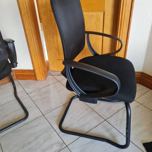 set of 3 sven christiansan netback meeting chairs