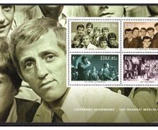 2010 Ireland Legendary Showbands showing picture of The Miami Showband (Stamps of The Miami Showband, The Drifters Showband, The Royal Showband & The Freshman ) Commemorative Stamps Booklet Pane Mint Never Hinged (MNH). Hibernian HP194