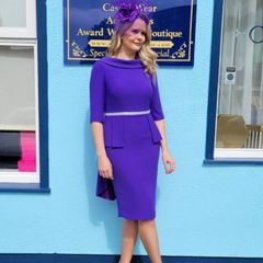 Mother of the Groom Dress & Headpiece